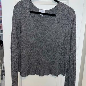 Grey cropped sweater